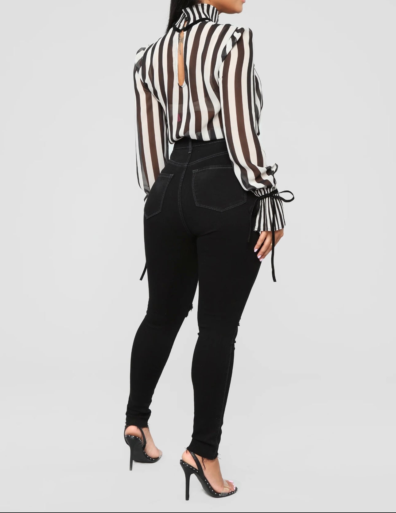 Bell of the Ball Black and White Bodysuit.