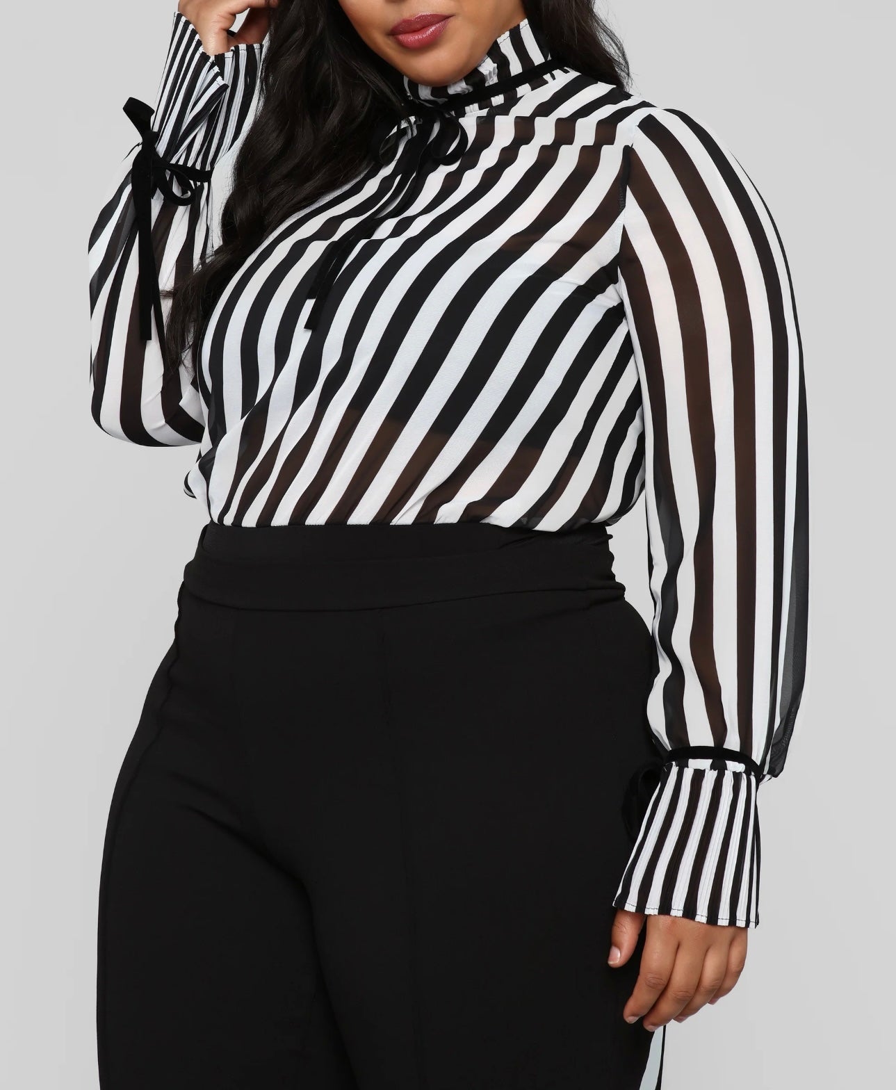Bell of the Ball Black and White Bodysuit.