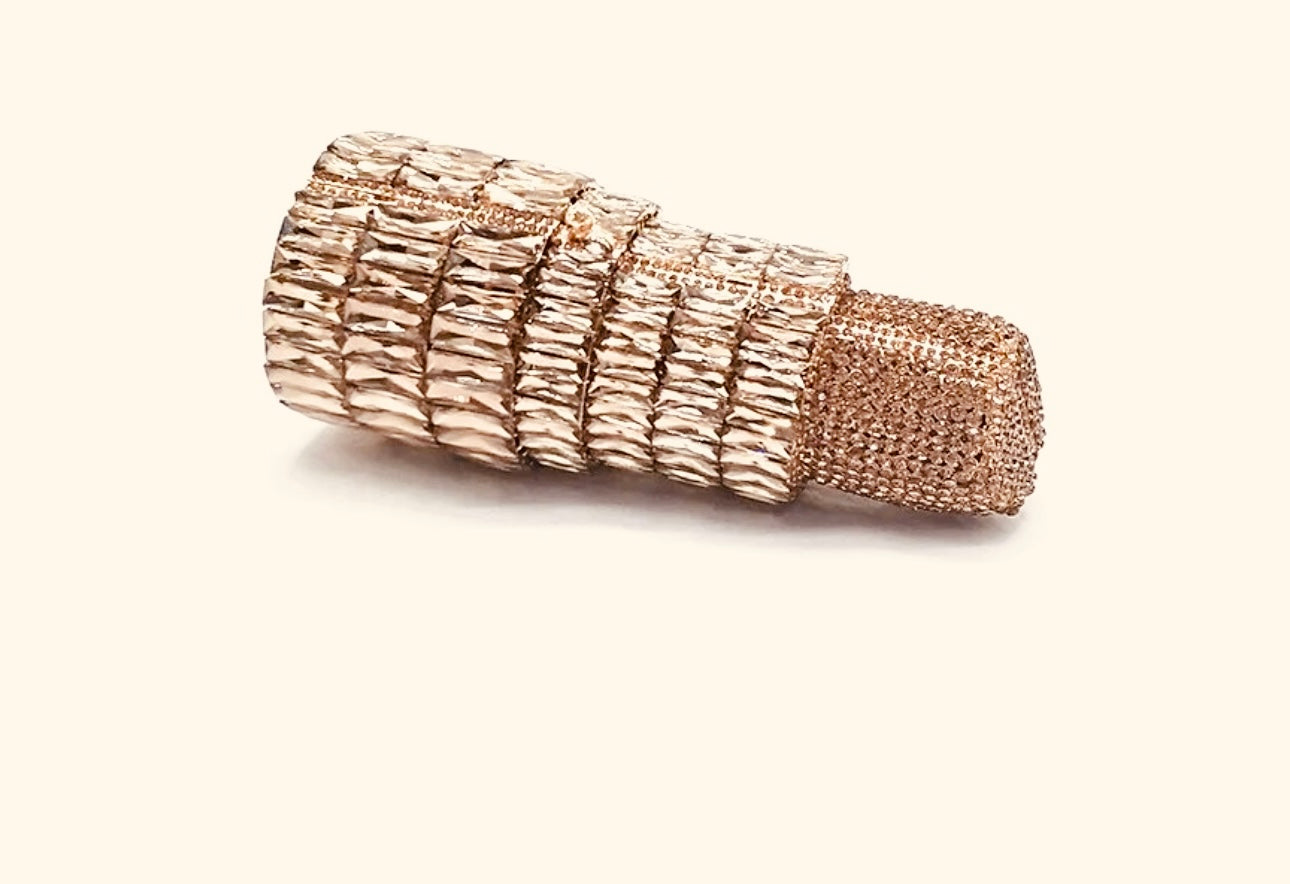 Trendy Rhinestone Lipstick Clutch 🔥💣