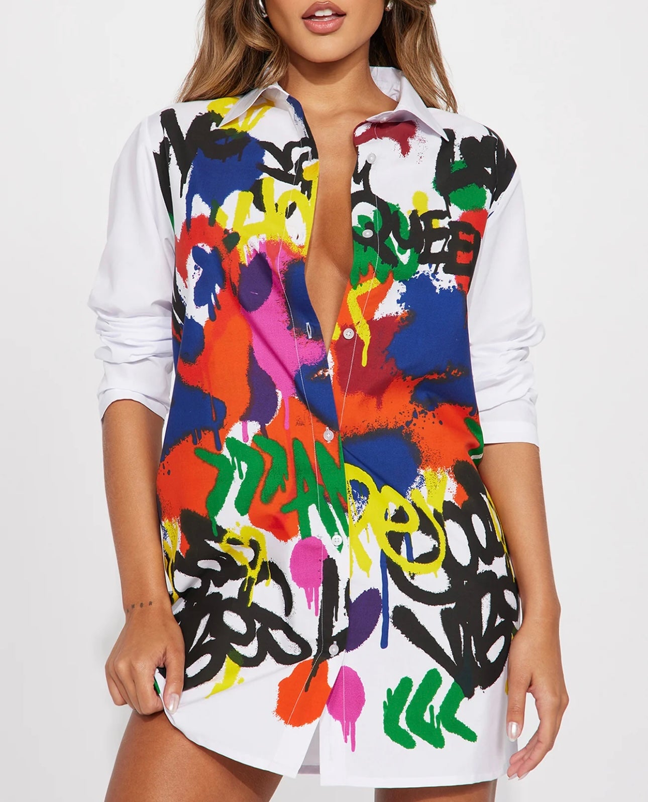 Picasso Art Shirt Dress💣