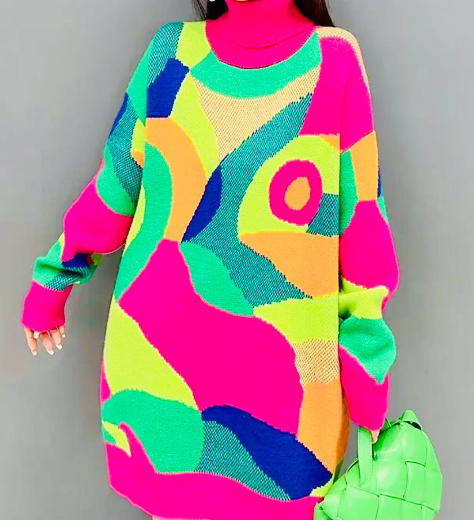 Taste the Rainbow Sweater Dress🔥💣