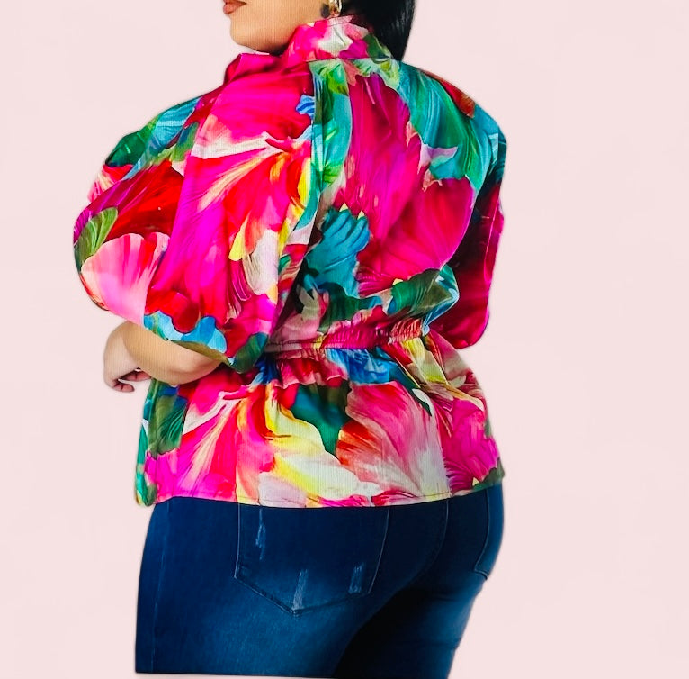 I’m Flora Puff Sleeves Blouse 🔥💣