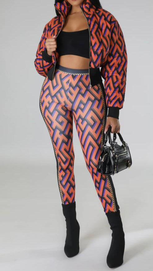 Sexy Jouann Leggings Set.Look Gorgeous in this Outfit.