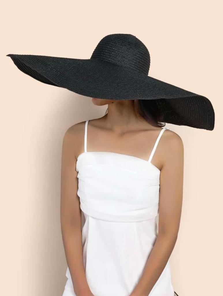 Dreamy Vacay Straw Hat - Black