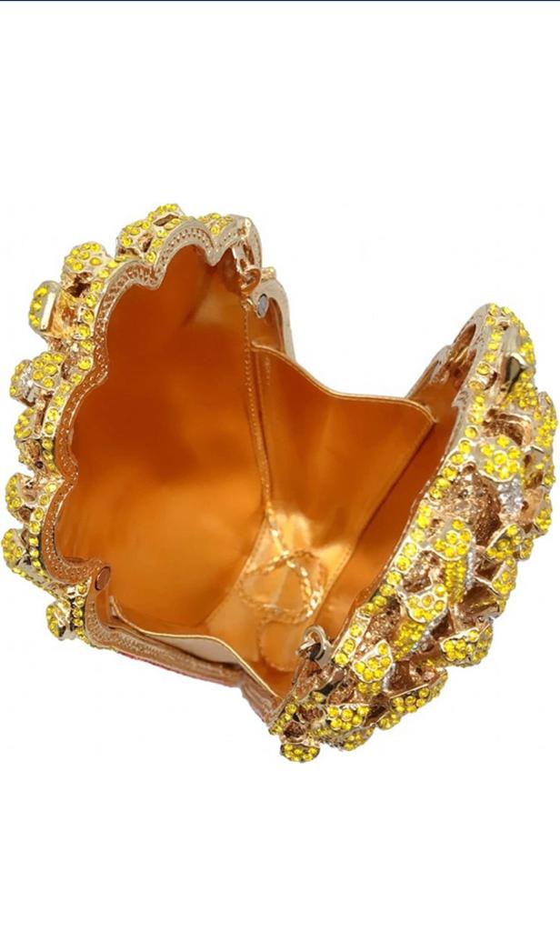 Trendy Sparkly French Fries Style Purse