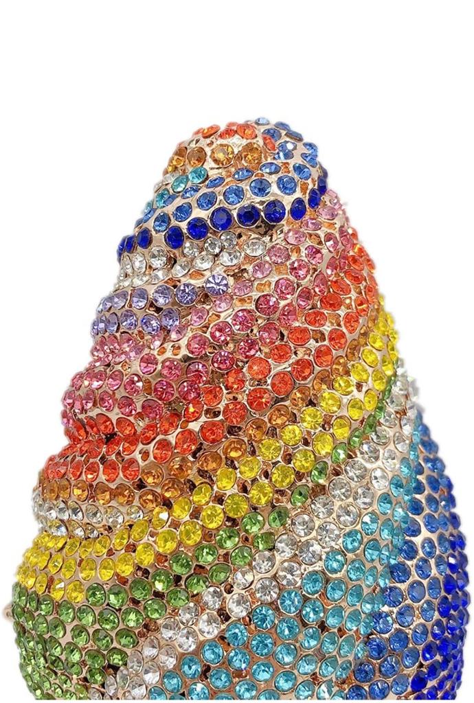 Trendy Sparkly Ice Cream Cone Style Purse