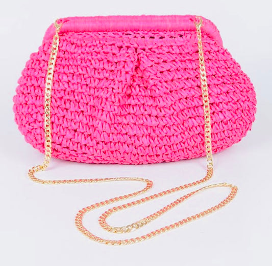 I’m Blushing Straw Purse🫶🏽