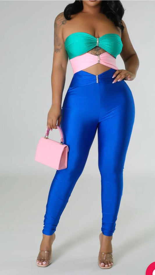 Sexy Azul Jumpsuit